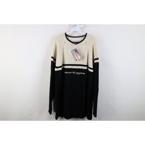 Deadstock Vintage 90s Y2K Phat Farm Mens 3XL Spell Out Wool Blend Knit Sweater
